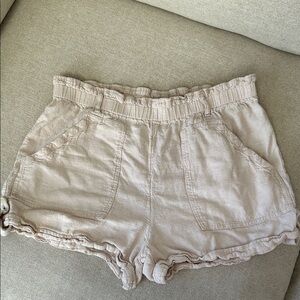 Time and Tru Women's High Waist Tan Shorts